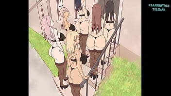 ティーザー。6人の女の子が男を犯して輪姦します。(Hentai 2025)