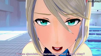 サムス・アランがプールの後ろでファック | 3 | メトロイド | フル & POV on Sheer & PTRN: Fantasyking3