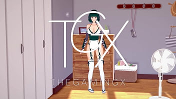 アニメヘンタイゲームホットフブキハードコアセックス複数の体位とフェラチオ