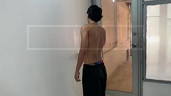 I'm painting my stepparents' house, my stepsister arrives when they're not there, she's very horny and provokes me.